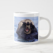 かわいい海のオーター |アラスカ（米国） ジャンボコーヒーマグカップ (右)