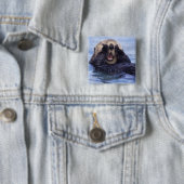 かわいい海のオーター |アラスカ(米国) 缶バッジ (インサイチュ)