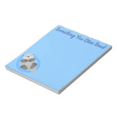 かわいい海のカワウソの漫画イラストレーションノート ノートパッド (回転)