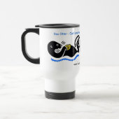 かわいい海のカワウソ – 動物の活動家 – 野生動物 トラベルマグ (左)