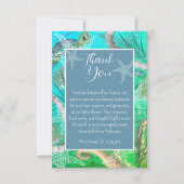 かわいい海の下で赤ちゃんシャワーフラットサンキューカード サンキューカード (正面)