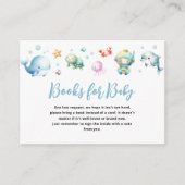 かわいい海の下で赤ちゃんシャワーベビー エンクロージャーカード (正面)