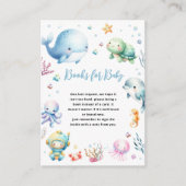 かわいい海の下で赤ちゃんシャワーベビー エンクロージャーカード (正面)