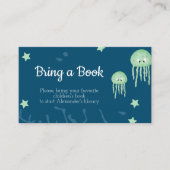 かわいい海の中で赤ちゃんシャワーが本を持ってくる エンクロージャーカード (正面)