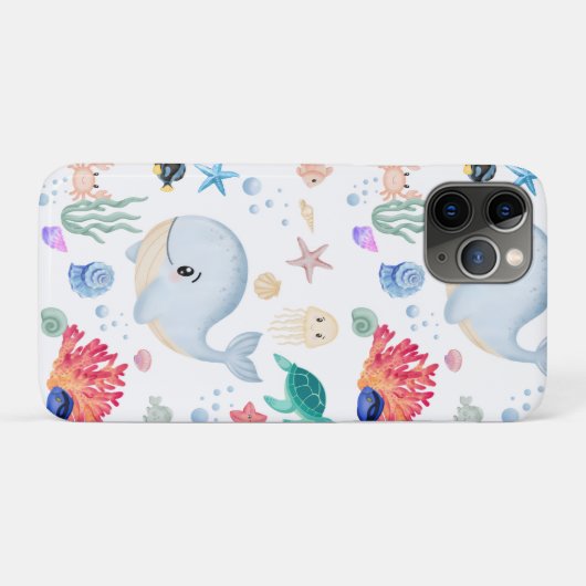 かわいい海の中 Case-Mate iPhoneケース (裏面(横))
