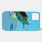 かわいい海の亀のアート Case-Mate iPhoneケース (裏面 (横))