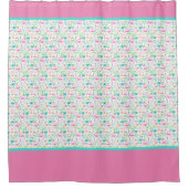 かわいい海の動物の魚海子 シャワーカーテン (正面)