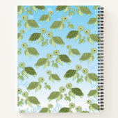 かわいい海の生き物シリーズ - カメの子供 ノートブック (裏面)