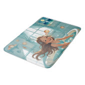 かわいい海をテーマにしたバスタイムガール バスマット (アングル)