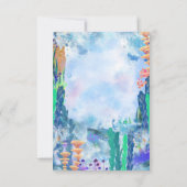 かわいい海シーアニマルサンキューカード サンキューカード (裏面)