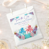 かわいい海シーツインタコ赤ちゃんシャワーパーティー フェイバーバッグ (クリップ留めされた状態)