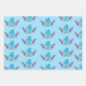 かわいい海シーベビータコカラフルラッピングパ ラッピングペーパーシート (正面2)