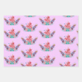 かわいい海シーベビータコカラフル ラッピングペーパーシート (正面2)