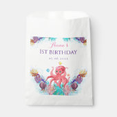 かわいい海シーベビータコ赤ちゃんシャワーパーティー フェイバーバッグ (正面)