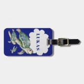 かわいい海シーライフタームズボーイズラゲッジタグ ラゲッジタグ (正面横)