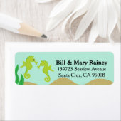 かわいい海ダブルシーホース ラベル (インサイチュ)