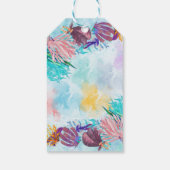 かわいい海ツインベビータコカラフルギフトラベル ギフトタグ (裏面)