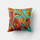 かわいい海パターン買アート クッション (裏面)