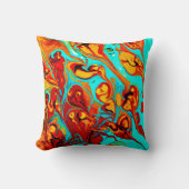 かわいい海パターン買アート クッション (正面)