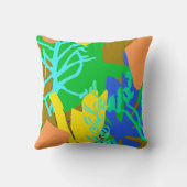 かわいい海パターン。買今 クッション (裏面)