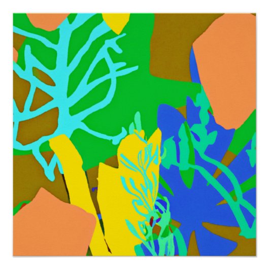 かわいい海パターン。買今 ポスター (正面)