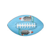 かわいい海ライナー船のタグ漫画イラストレーション アメリカンフットボール (正面)