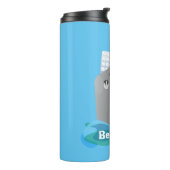 かわいい海ライナー船のタグ漫画イラストレーション タンブラー (回転左)