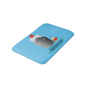 かわいい海ライナー船のタグ漫画イラストレーション バスマット (アングル)