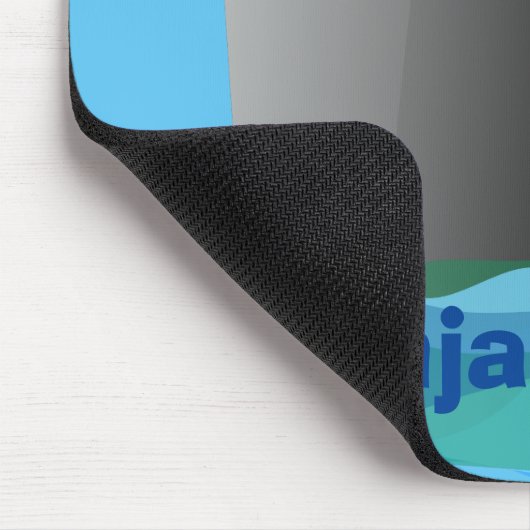 かわいい海ライナー船のタグ漫画イラストレーション マウスパッド (コーナー)