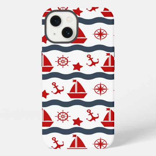 かわいい海事模様 iPhoneケース (裏面)