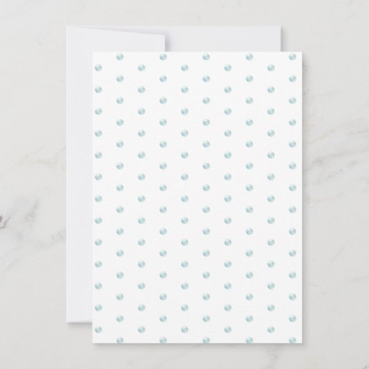 かわいい海動物の誕生日招待状 招待状 (裏面)