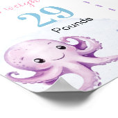 かわいい海動物ザシーマイルストン ポスター (角)