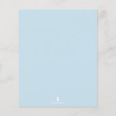 かわいい海動物少年の予算誕生日招待状 (裏面)