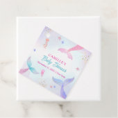 かわいい海夏マーメイドテールベイビーシャワー フェイバータグ (インサイチュ)