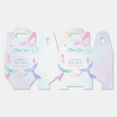 かわいい海夏マーメイドテールベイビーシャワー フェイバーボックス (見開き)