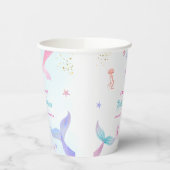 かわいい海夏マーメイドテールベイビーシャワー 紙コップ (左)