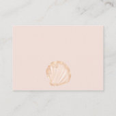 かわいい海小さな真珠の赤ちゃんシャワーなしラップ エンクロージャーカード (裏面)