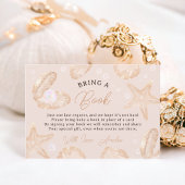 かわいい海小さな真珠の赤ちゃんシャワーは本をもたらす エンクロージャーカード