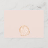 かわいい海小さな真珠の赤ちゃんシャワーは本をもたらす エンクロージャーカード (裏面)