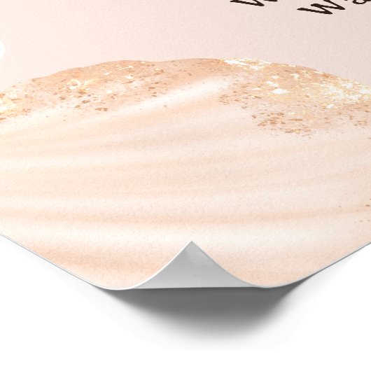 かわいい海小さな真珠の赤ちゃんシャワーへようこそ ポスター (角)