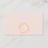 かわいい海小さな赤ちゃんシャワーいくつ真珠 エンクロージャーカード (裏面)