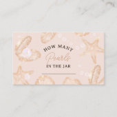 かわいい海小さな赤ちゃんシャワーいくつ真珠 エンクロージャーカード (正面)