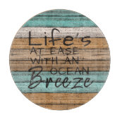 かわいい海岸のBeachy夏の引用文の芸術 カッティングボード (正面)