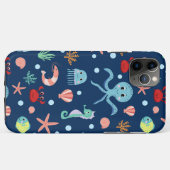 かわいい海洋生物の模様 Case-Mate iPhoneケース (裏面(横))