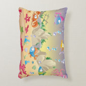 かわいい海洋生物ピロー アクセントクッション (正面(垂直))