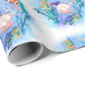 かわいい海海の動物 ラッピングペーパー (ロールコーナー)