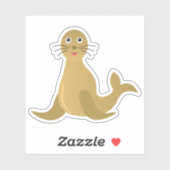 かわいい海獣アシカ シール (シート)