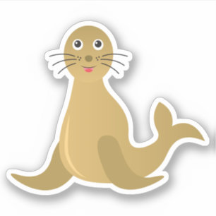かわいい海獣アシカ シール