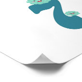 かわいい海獣番号子供部屋教育ポスター ポスター (角)