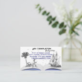 かわいい海賊と船ベビーシッター託児 名刺 (スタンド正面)